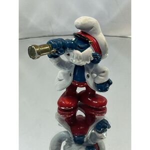 Vintage‎ 1981 Captain Papa Smurf Schleich Peyo Figurine Hong Kong